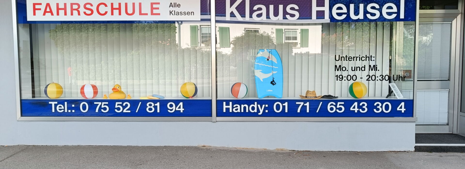 Schaufenster Motiv Sommer